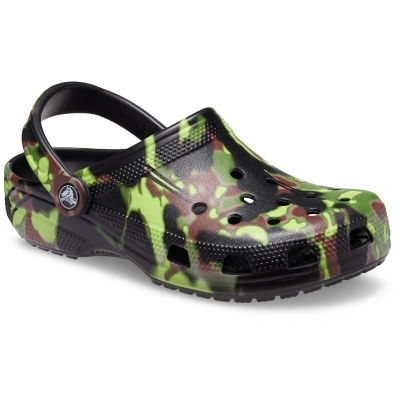 CROCS-Classic Spray maskáčová Clog black maskáčová 45/46