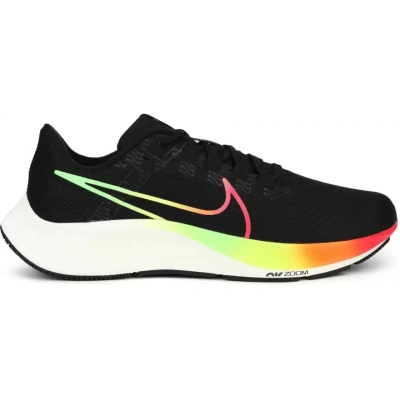 NIKE-Air Zoom Pegasus 38 black/green strike/total orange Černá 45