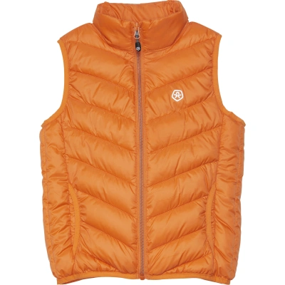 COLOR KIDS-Waistcoat Quilted - Packable, orange Oranžová 152